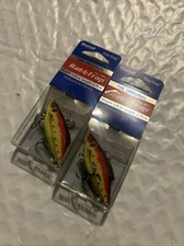Bill Lewis Tiny Trap Red Caterpillar Lipless Crankbait 1 3/4" 1/8 oz