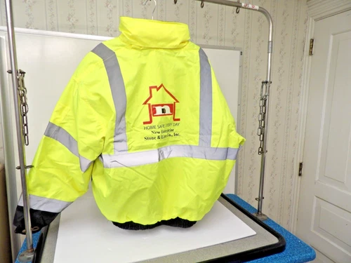 Yellow Workwear OccuNomix Collared Lined Jacket Coat Men's Size XL image 4