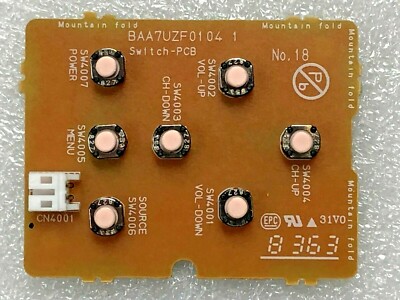 Philips / Funai 65MV378Y/F7 43PFL5603/F7 Keypad Buttons BAA7UZF01041