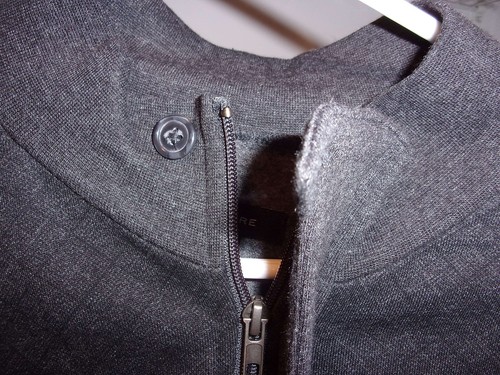 Structure Men's Printed Mock Neck Zip Up Jacket- Charcoal HTHR- Size Large - NWT - Picture 3 of 8