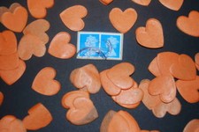 Orange Wedding Confetti - Love Hearts Bio Degradable - Choose the amount- CONES?