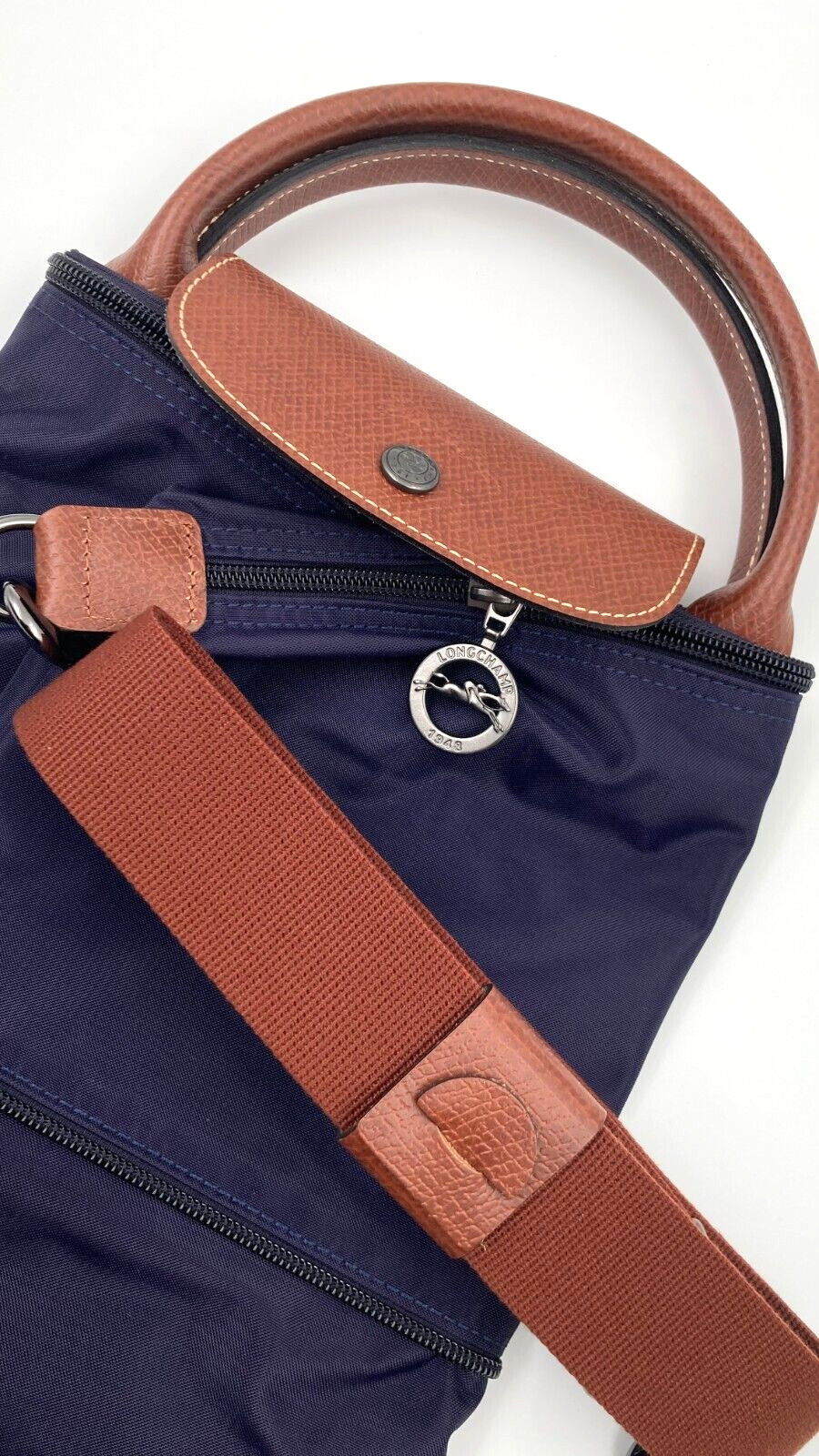 *NEW* LONGCHAMP LE PLIAGE EXPANDABLE TRAVEL BAG - LARGE - BILBERRY image 5