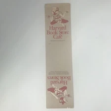 Vintage Harvard 1981 Bookmark Bookstore Café Wine Glass Jester College￼￼