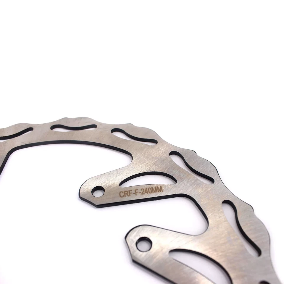 KKE Front & Rear 240MM Brake Disc Rotors Fit Honda CRF250R CRF450R CR125R CR250R Foto 4 de 4