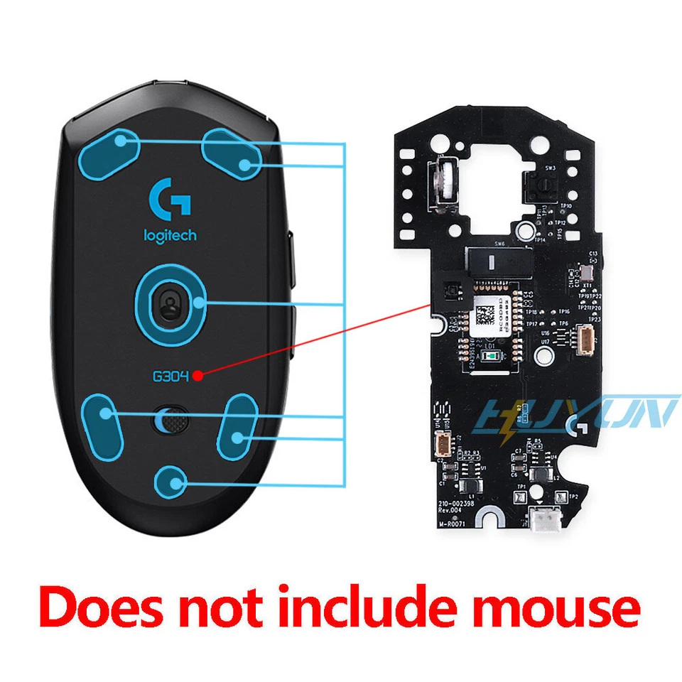 For Logitech G305 G304 Gaming Mouse Mouse Micro Switch Motherboard sidekey board - Image 2 of 4
