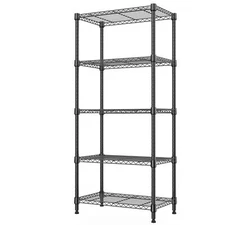 5 Tier Wire Kitchen Pantry Shelf Rack Steel Shelves Metal Shelving Storage Units