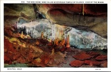 Manitou Colorado Cave of Winds New Room Mysterious Temple of Silence Postcard 7O