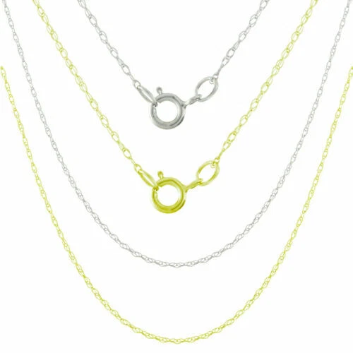 Colliers et pendentifs en métal précieux sans pierres chaînes en or jaune