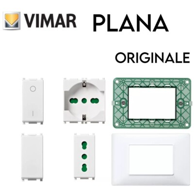 SCHALTER STECKDOSE PLATTE HALTERUNG UND MEHR AUS DER ORIGINAL VIMAR PLANA SERIE