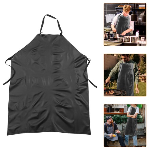 Pvc Waterproof Apron Dishwasher Work Men's Washing Aprons for Kitchen - Imagen 6 de 12