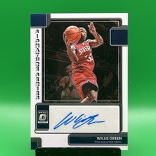 Willie Green 2022-23 Auto Donruss Optic Signature SS-WGR