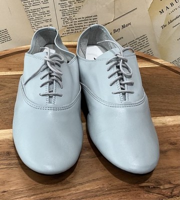 Anthropologie Repetto Zizi Oxford Soft Lace Up Shoe Lt Blue