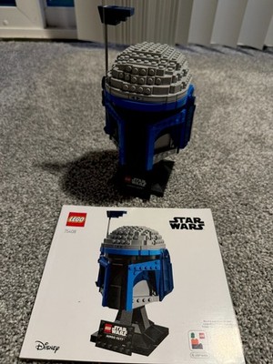 LEGO Star Wars 75408 Jango Fett Helmet Build w/ Stand & Instructions Great Cond