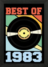 Best of 1983 Framed Wall Art Poster Canvas Print Picture