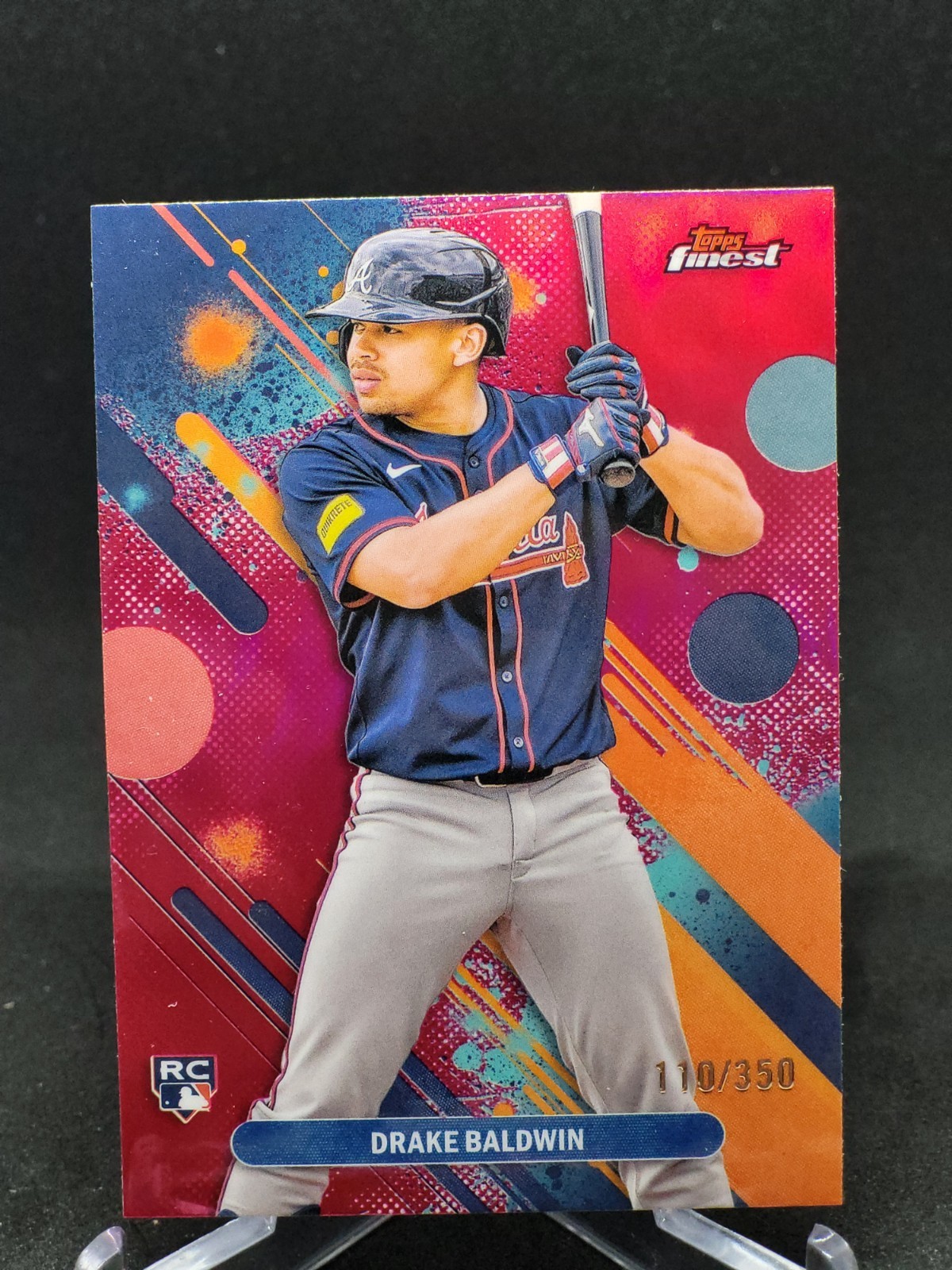 2025 Topps Finest - Common Drake Baldwin #21 Magenta Refractor /350 (RC)