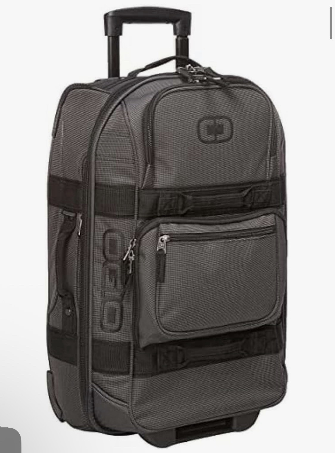 Ogio Layover Black Pindot Wheeled Rolling Suitcase/Luggage/C