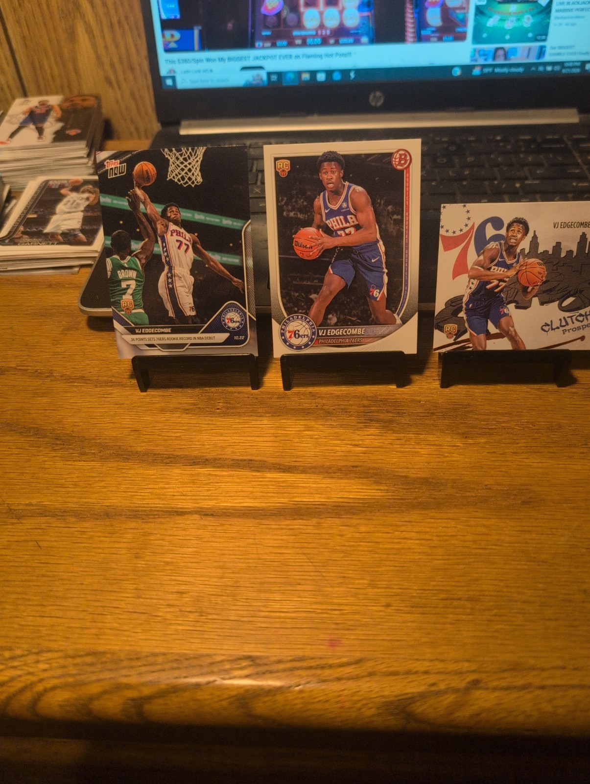  VJ EDGECOMBE 3 Card Lot #4