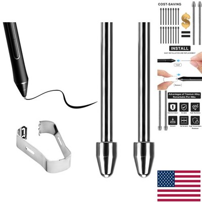2PCS  Titanium Alloy Pen Tips for Kindle Scribe Stylus - High Sensitivity