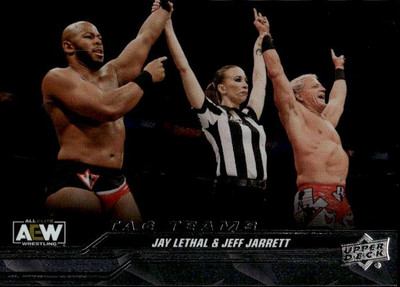 2024 Upper Deck AEW Jay Lethal / Jeff Jarrett TTT #85 Diamond Plate 7Q