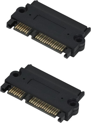 2 Pack SATA to SATA HDD Adapter, 22 Pin Male to 22 Pin Female Extender for 2.5 