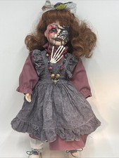 Tarnisha - Reimagined Witch Wiccan Porcelain and Cloth Horror Art Doll 16