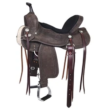 19HS HILASON Western Horse Flex Tree Barrel Trail in American Leather Saddle