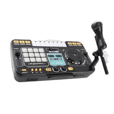 Kids DJ Mixer Toy Black With Recording Mode Bluetooth For Age 3+ Gift