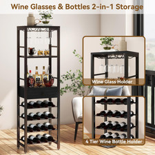 LINFIDITE 2 Pezzi Supporto Per Bicchieri Da Vino Sotto L'armadio Porta Bicchieri Da Vino Stemware - 11