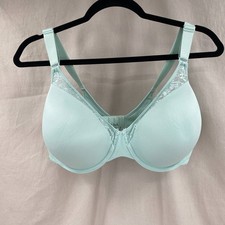 Vanity Fair Womens Bra Size 40DD Soft Green w/lace Padded & Underwire 76212