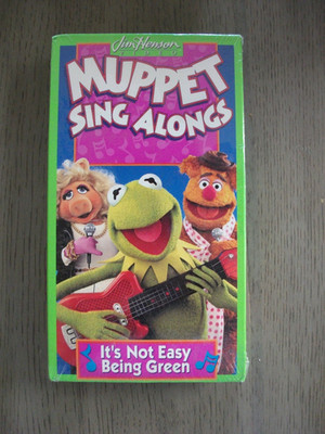 MUPPET Sing Alongs - It's Not Easy Being Green -  VHS NEW SEALED Rare Video Tape