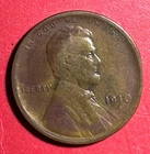 1910S US LINCOLN Cent! "San Francisco" Mint! FINE Details! Lower Mintage!