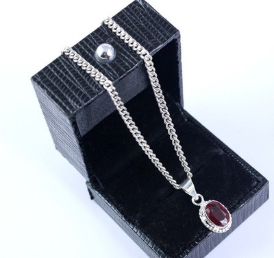 7.55 Ct Natural Oval Red Painite Gemstone Certified Men's Pendant SEE VDO