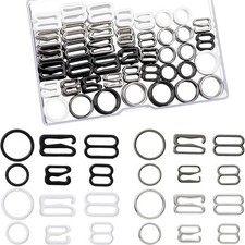 240 Pcs Swimsuit Bra Hooks Bra Strap Hooks Bra Strap Slide Replacement Bra St...