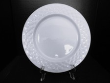 Culinary Collection White Basketweave set of 2 Salad Plates 8"  (1 shown) - Mint