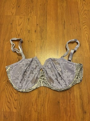 Victoria s secret Sexy Lavender Dream Angels Studded Floral Bra Size 36DD
