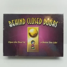 BEHIND CLOSED DOORS Adults Only Board Game For 2-2004 Little Genie Productions