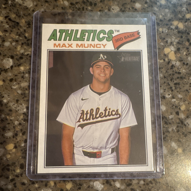 Topps 2026 Heritage Max Muncy #105 Oakland Athletics MLB