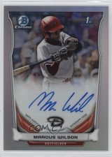 2014 Bowman Draft Chrome Draft Pick Auto Marcus Wilson #BCA-MW Auto 3p5