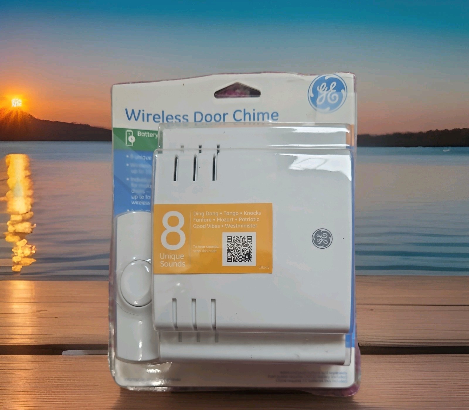 GE Battery Operated Doorbell Kit 8-Chime Wireless Door Chime