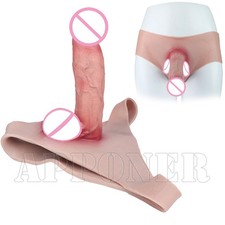 Silicone Realistic Wearable Penis Sleeve Pants Soft Hollow Penis Sleeve for Men
