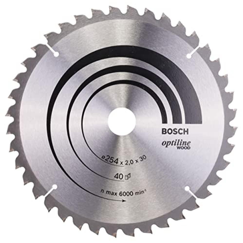 (TG. 254 mm) BOSCH 2608640435 - Disco de sierra circular Optiline Wood 254x2.0x3