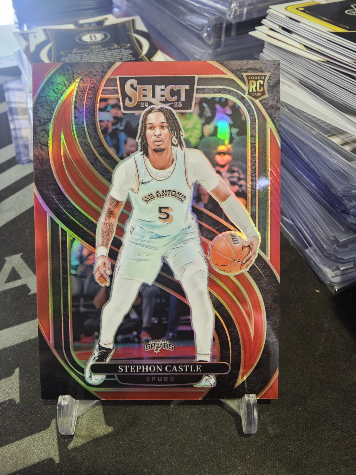 2024-25 Panini Select Stephon Castle Premier #175 Red 047/199 RC!