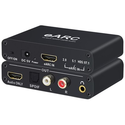 EARC Audio Extractor 192 KHz HDMI Audio Konverter Kompatibel für HD Geräte