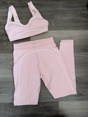 ALO Women's Pink Bra & Leggings Activewear Set | eBay