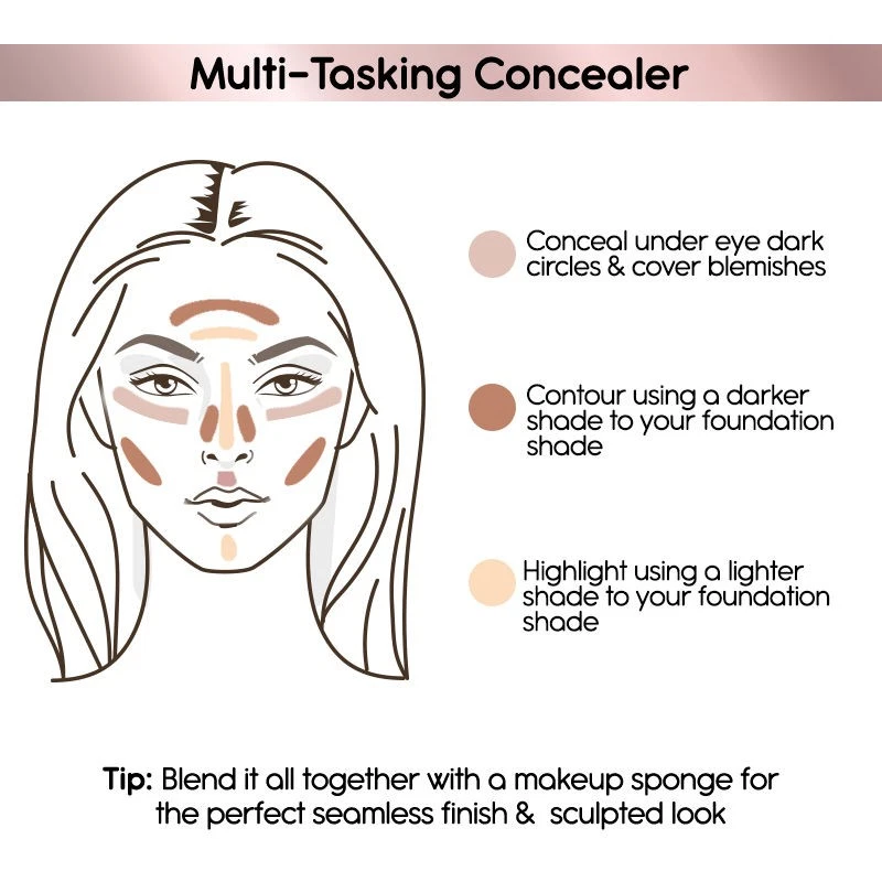 Kay Beauty HD Liquid Concealer 110N Bright Shade For Makeup 3.8g - Image 4 of 4