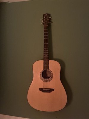 Luna Gypsy Muse PK Dreadnaught Acoustic Guitar with Case