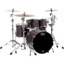 DW Performance 5-Piece Shell Pack Ebony Stain Lacquer w/Chrome HW 19788150451 RF