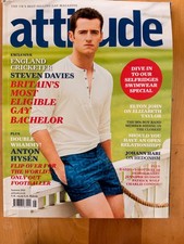 Attitude Mag/Steven Davies (Cover)/Elizabeth Taylor (Summer 2011) SEXY LGBTQ/Gay