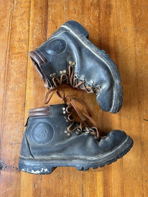 Vintage Raichle Swiss Leather Hiking Boots Men s Size 13. Vibram Sole.