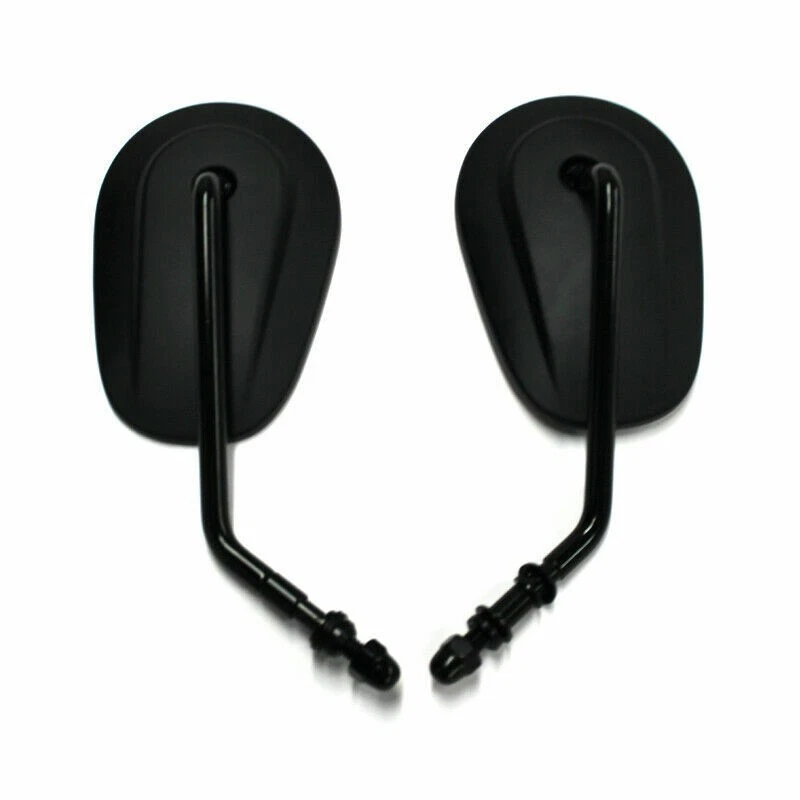 For Harley Davidson Heritage Softail FLSTI Long Stem Motorcycle Mirrors Black US — 第 3/4 张图片